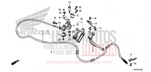 PARKING BRAKE LEVER CRF1000DG de 2016